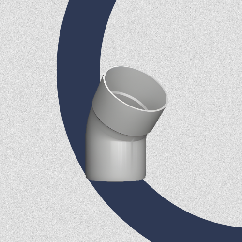 Export 100mm Elbow 45° M/F