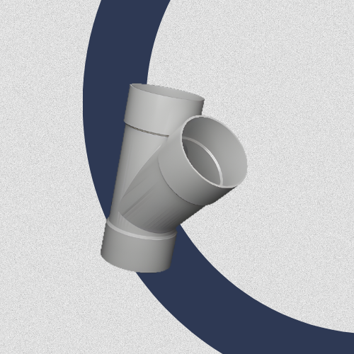 Export 100mm Single Y 45° F/F