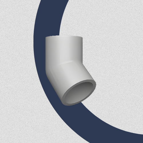 Export 50mm Elbow 45° M/F